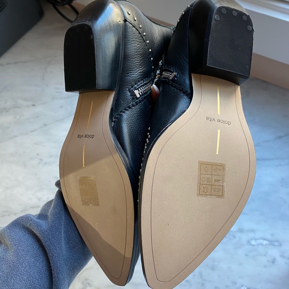 Dolce Vita Uma Black leather studded bootie - Picture 3 of 9